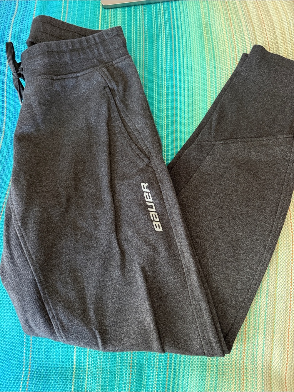 Bauer Womens Premium Charcoal Gray Fleece Jogger Pant - Senior